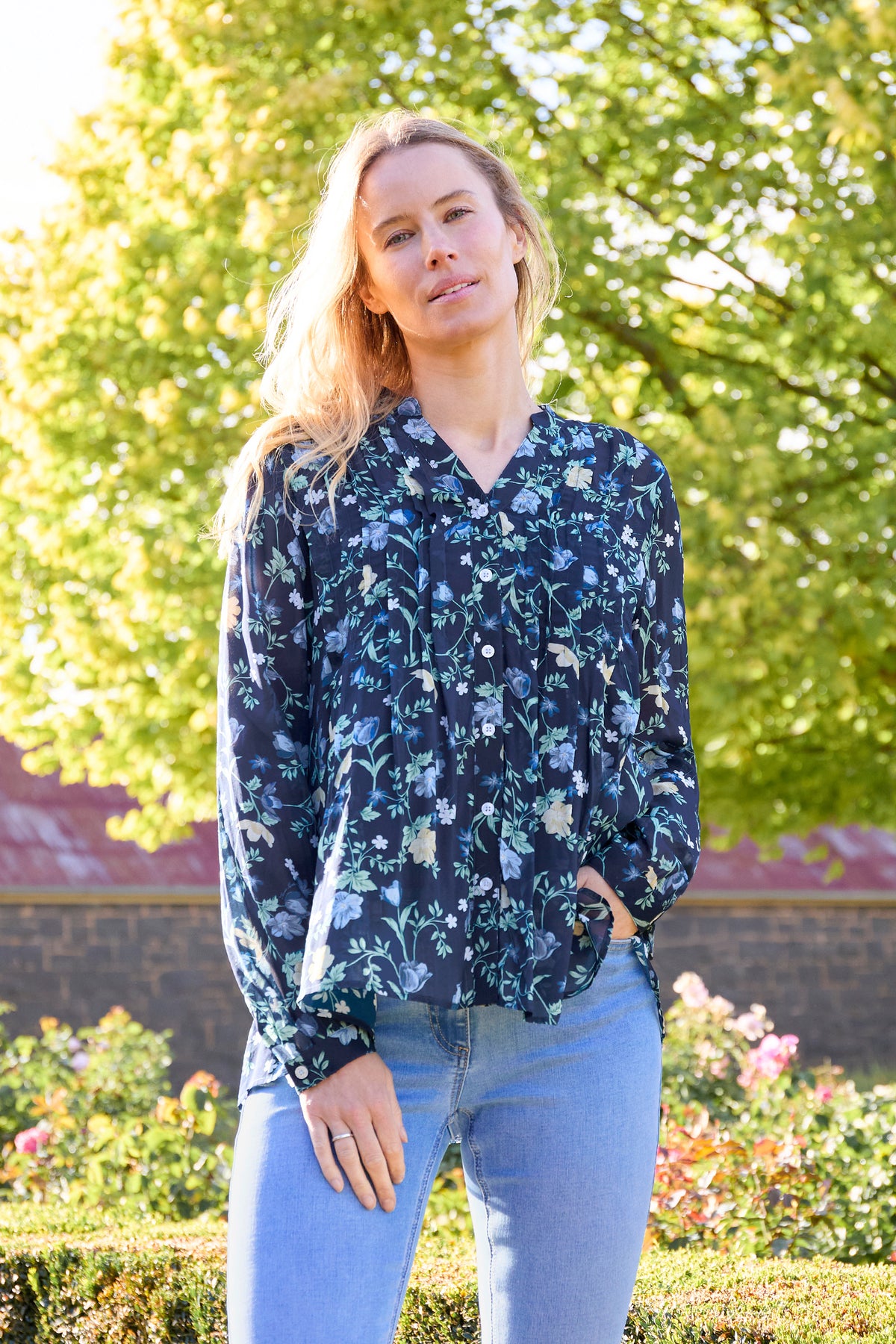 Thomas Cook Womens Melissa Long Sleeve Blouse