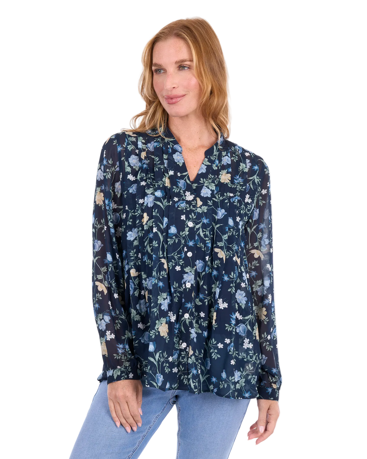 Thomas Cook Womens Melissa Long Sleeve Blouse