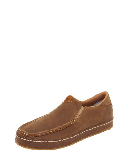 Twisted X Mens Leather Wrap Slip On