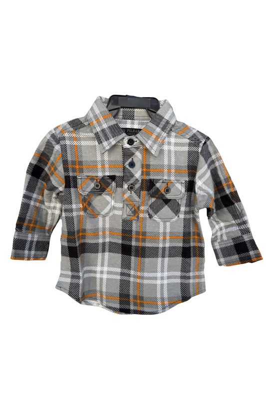 Pilbara Kids Flannelette Shirts Closed Front