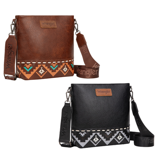 Wrangler Lana Aztec Print Crossbody Bag