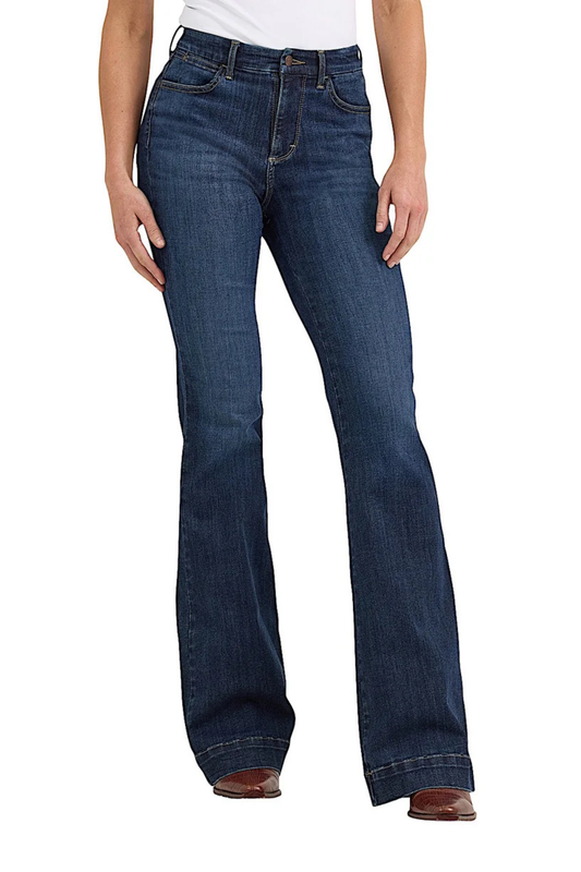 Wrangler Womens Hi Rise Trouser Jeans Bespoke 34 Inch Leg