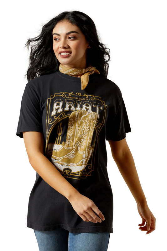Ariat Womens Boot Cloche Short Sleeve Tee