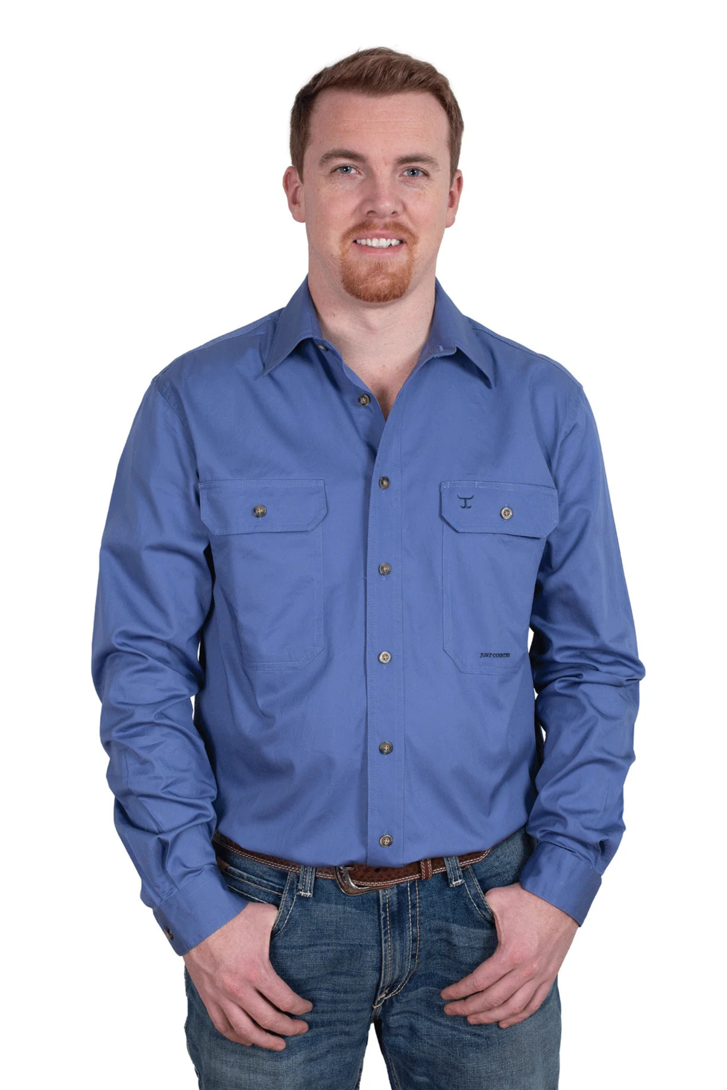 Just Country Mens Evan Full Button Country Workshirt