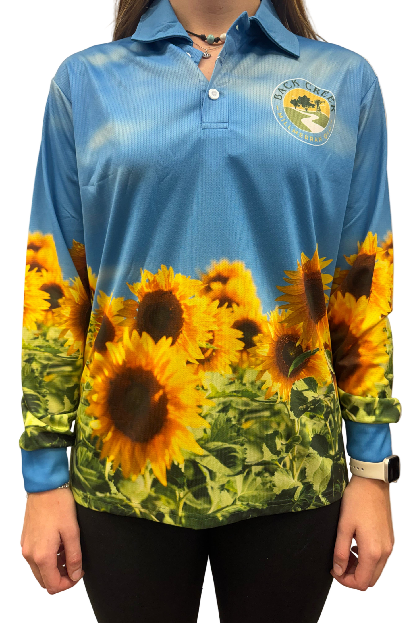 Back Creek Adult Sunflower Fishing Shirt