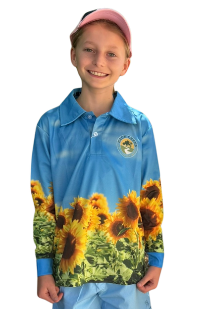 Back Creek Kids Sunflower Fishing Shirt