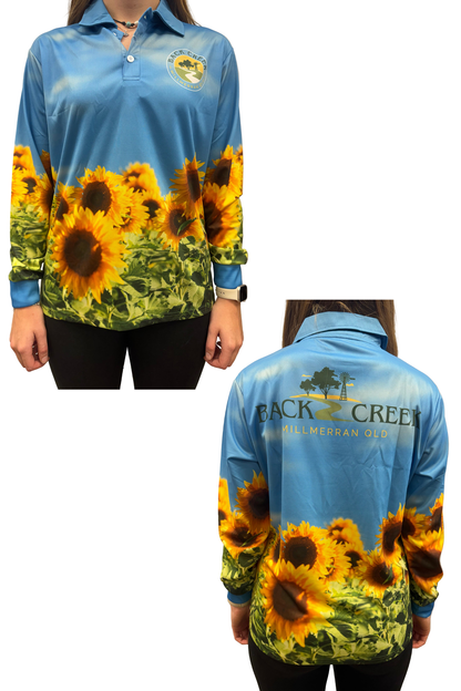 Back Creek Adult Sunflower Fishing Shirt