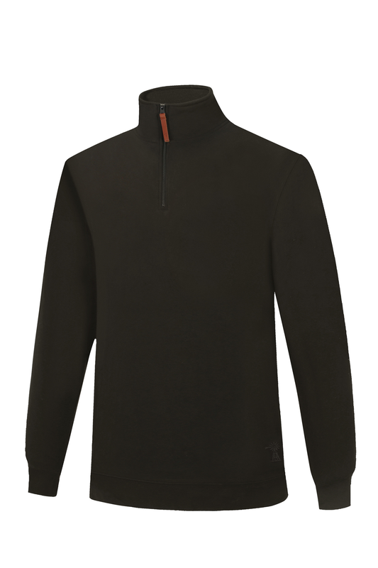 Pilbara Mens Zipper Closed Front Fleece Pullover