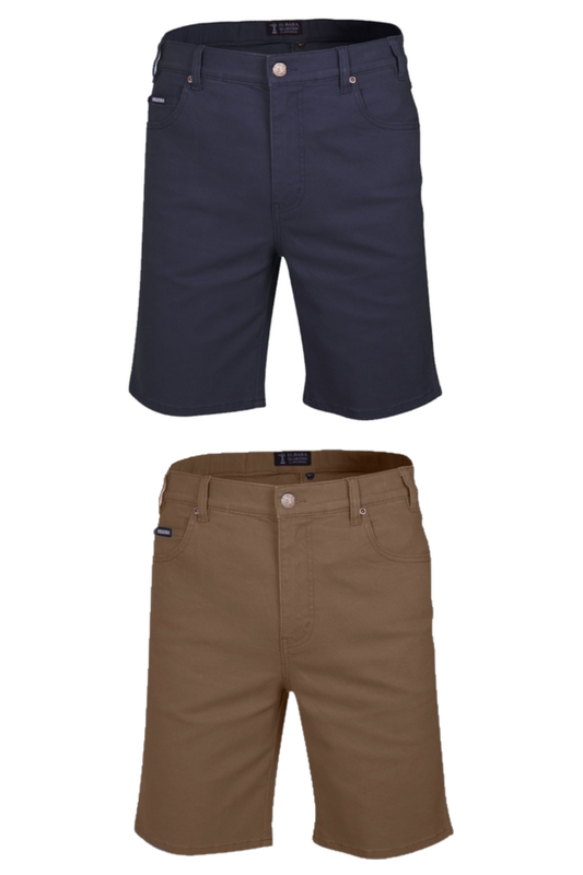 Pilbara Mens Cotton Stretch Jean Shorts