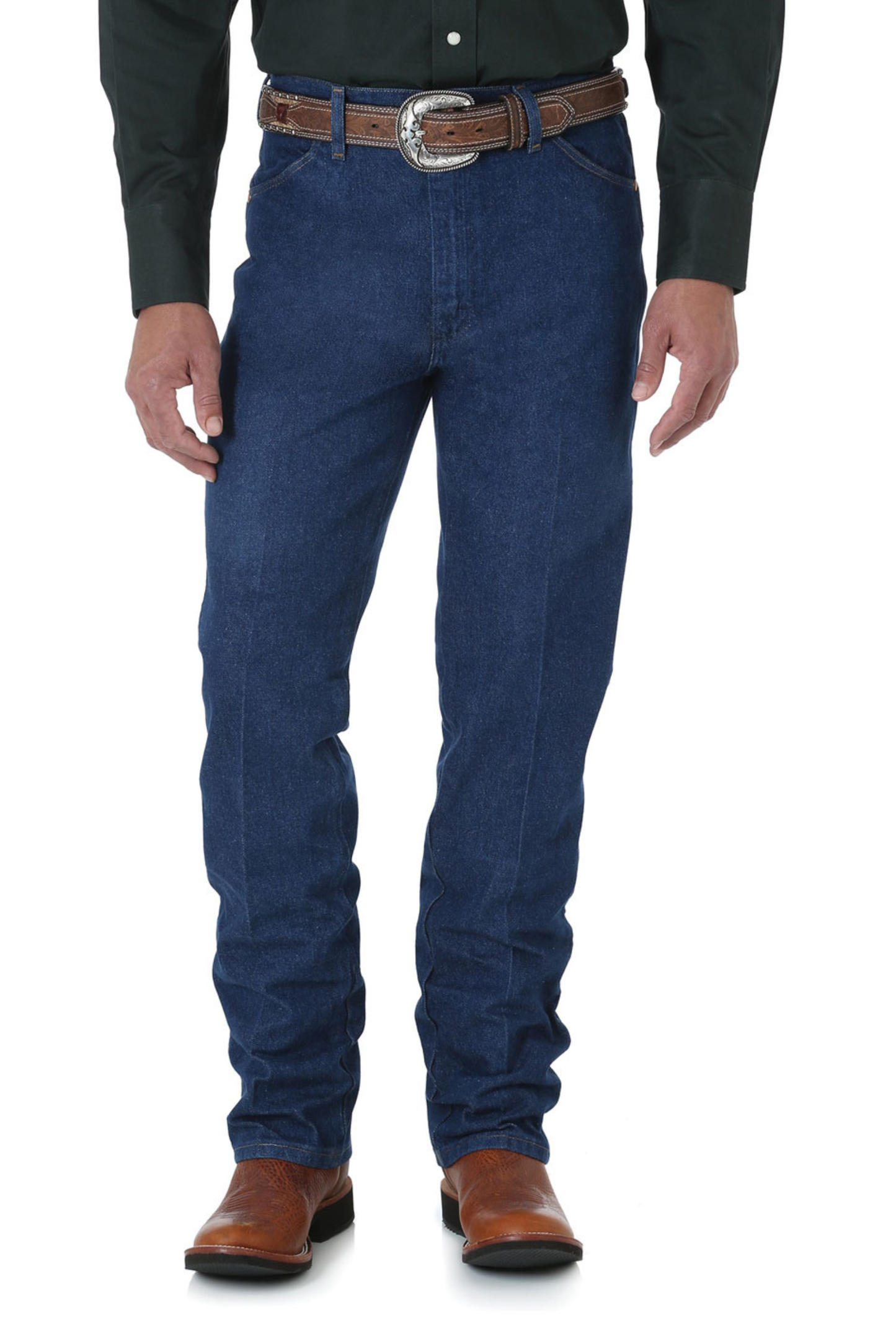 Wrangler Mens Cowboy Cut Slimfit Jeans 34 Inch Leg