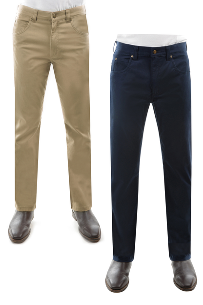 HARD SLOG MENS STRETCH SLIM5 POCKET TWILL JEAN 32 INCH LEG