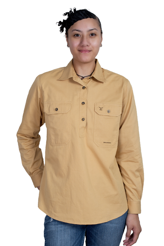 Just Country Jahna Half Button Workshirt