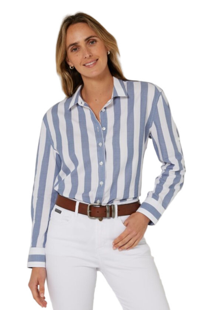 Pilbara Womens Jacquelin Classic Cotton Long Sleeve Shirt