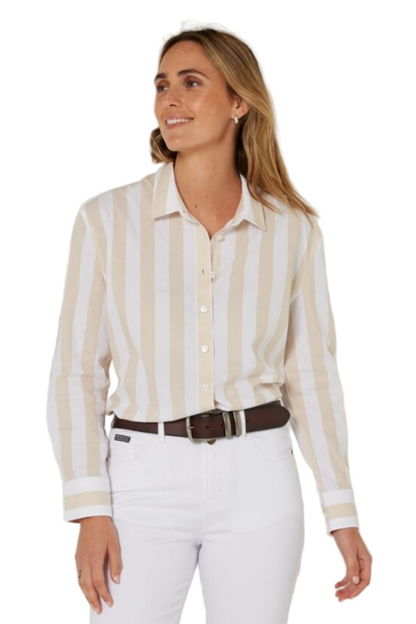 Pilbara Womens Jacquelin Classic Cotton Long Sleeve Shirt