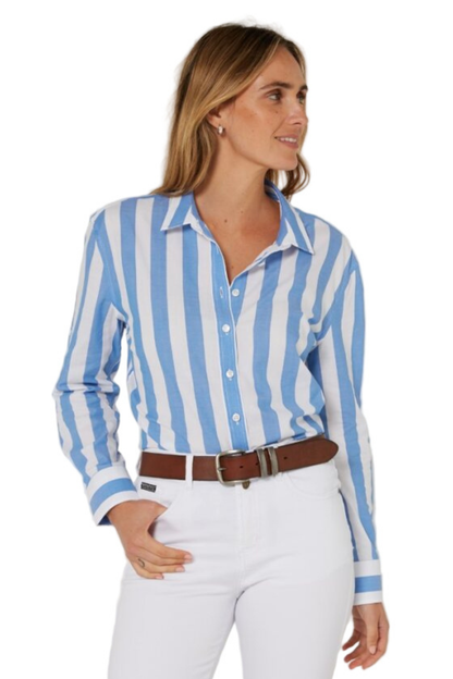 Pilbara Womens Jacquelin Classic Cotton Long Sleeve Shirt