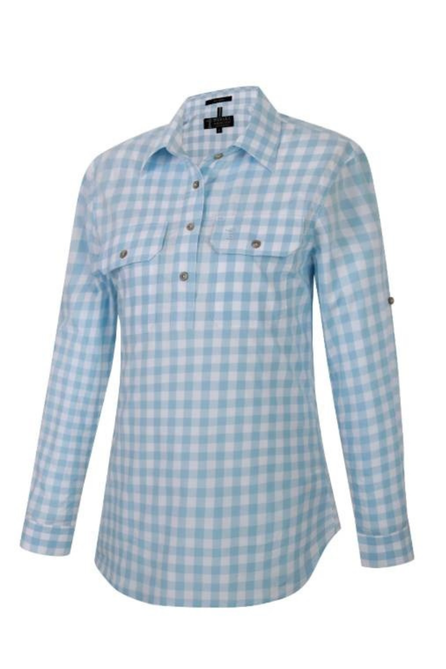 Pilbara Womens Yarn Dyed Check Closed Front Long Sleeve Country Shirt