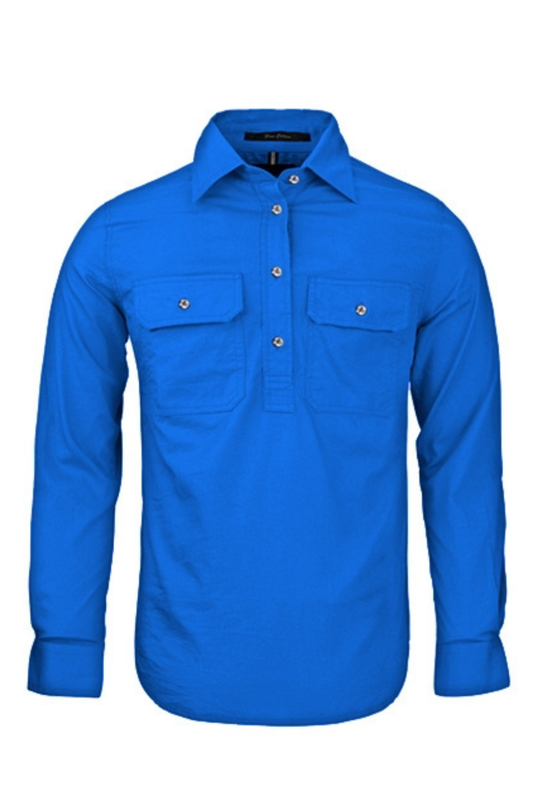 Womens Pilbara Closed Front Long Sleeve Country Work Shirt