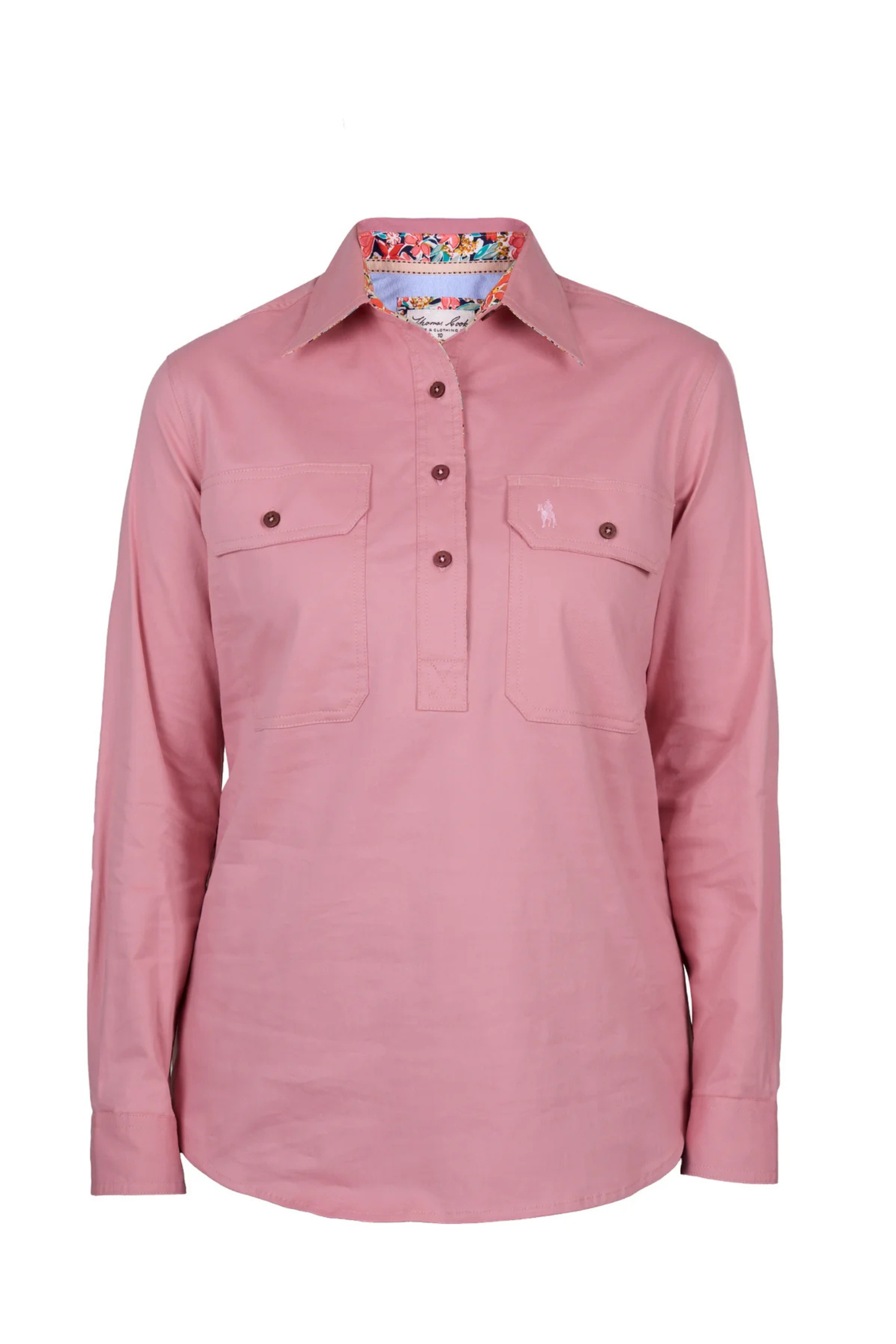 Thomas Cook Womens Stretch Drill Long Sleeve Shirt