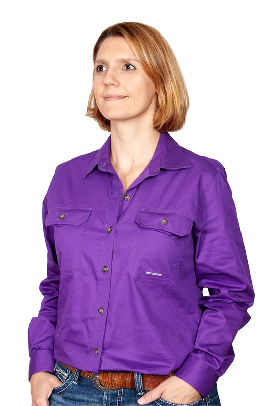 Just Country Womens Brooke Full Button Country Workshirt