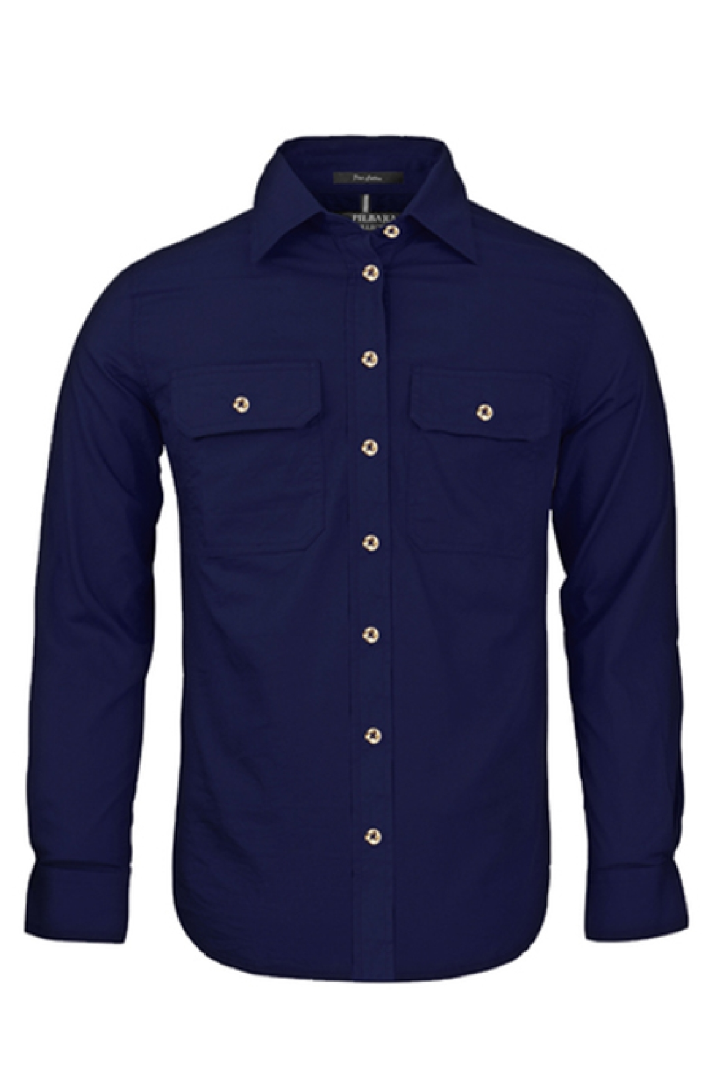 Womens Pilbara Open Front Long Sleeve Country Work Shirt