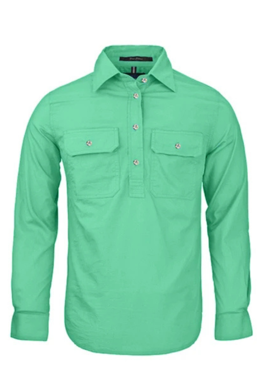 Womens Pilbara Closed Front Long Sleeve Country Work Shirt