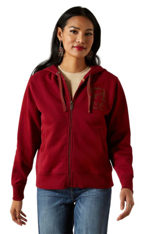Ariat Womens Stitched Full Zip Hoodie