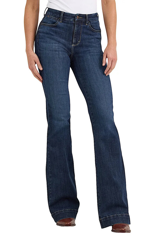 Wrangler Womens Hi Rise Trouser Jeans Bespoke 32 Inch Leg