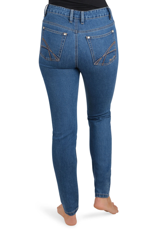 THOMAS COOK WOMENS CRYSTAL JEANS 30 INCH LEG