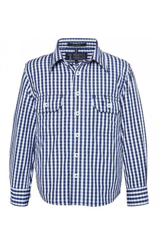 Pilbara Kids Long Sleeve Country Shirt