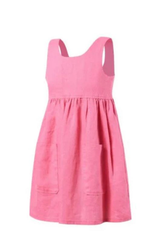 Pilbara Zoe Girls Linen Sun Dress