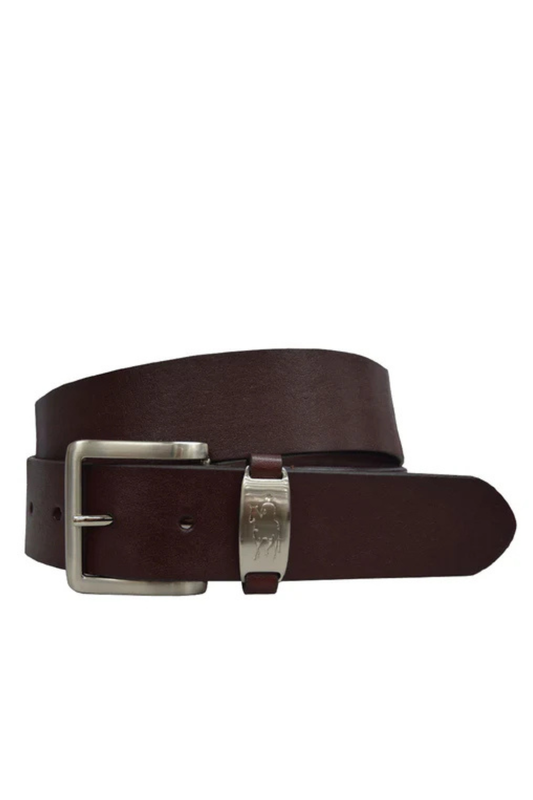 THOMAS COOK KIDS HORSEMAN BADGE LEATHER BELT