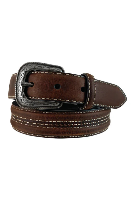 Roper Boys Belt 1.25 Inch Top Grain Leather Brown
