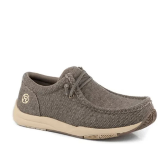 Roper Mens Clearcut Low Brown Canvas Shoe