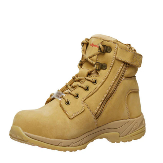 KingGee Womens Tradie Hybrid Zip/Lace Composite Cap Work Boots 6 Inch