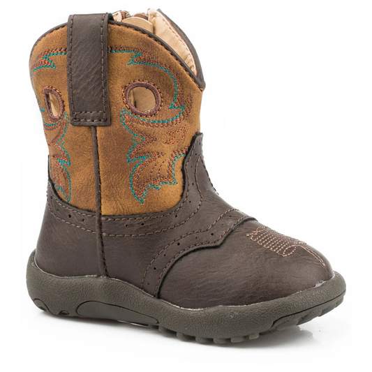 Roper Infant Cowbaby Daniel Boots Brown/Tan