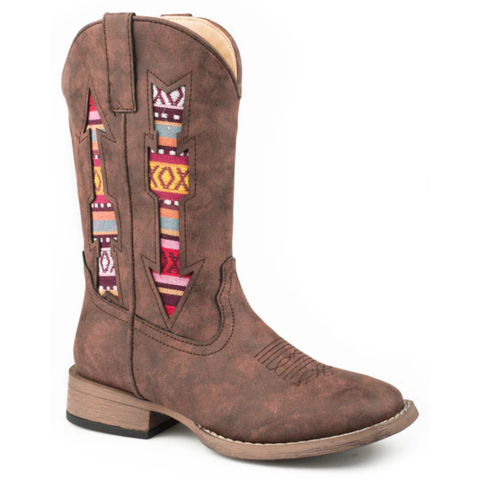 Roper Kids Double Arrows Western Boots