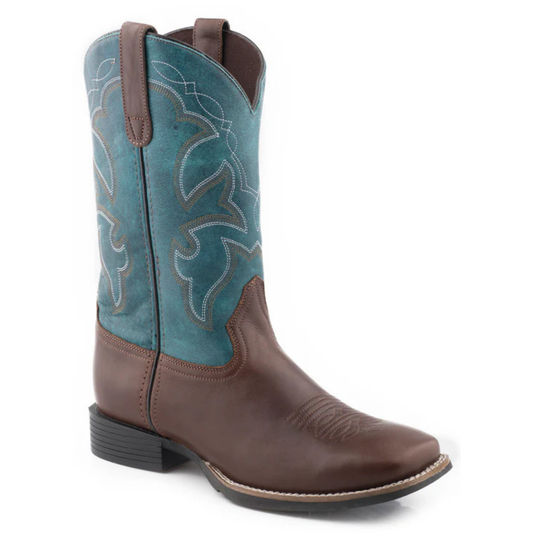 ROPER BIG KIDS MONTEREY LEATHER WESTERN BOOTS