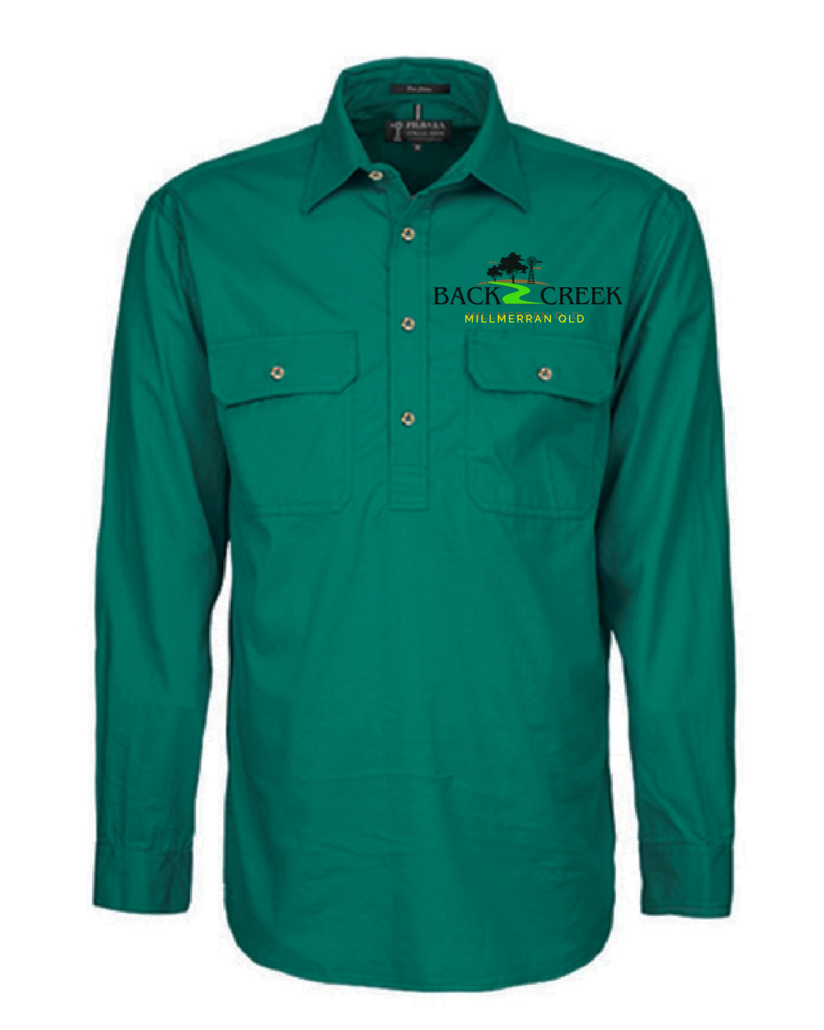 Back Creek Mens Closed Front Long Sleeve Shirt