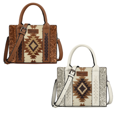 Wrangler Aztec Tooled Crossbody Bag