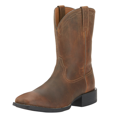 Ariat Mens Heritage Roper Wide Square Toe Western Boots