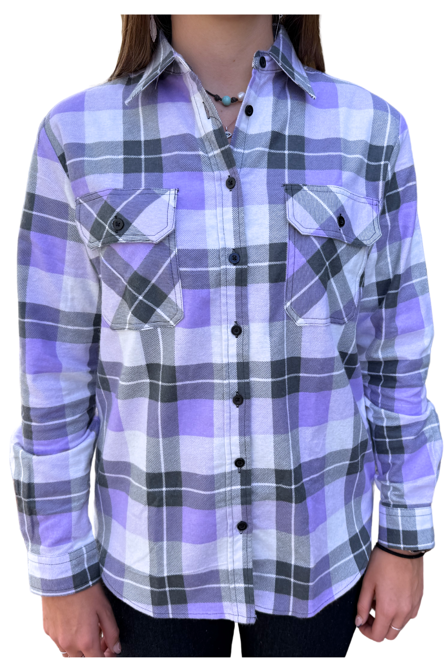 Pilbara Womens Flannelette Shirt Open Front