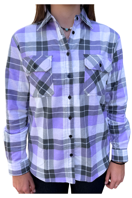 Pilbara Womens Flannelette Shirt Open Front