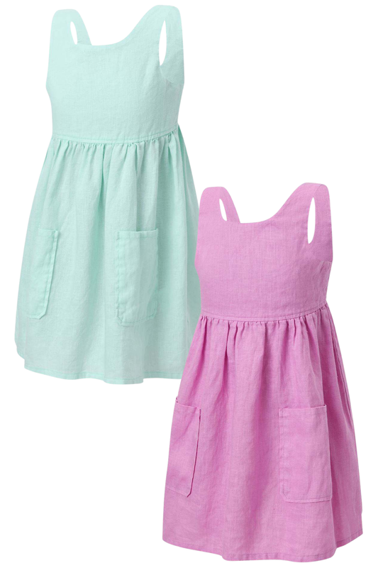 Pilbara Zoe Girls Linen Sun Dress