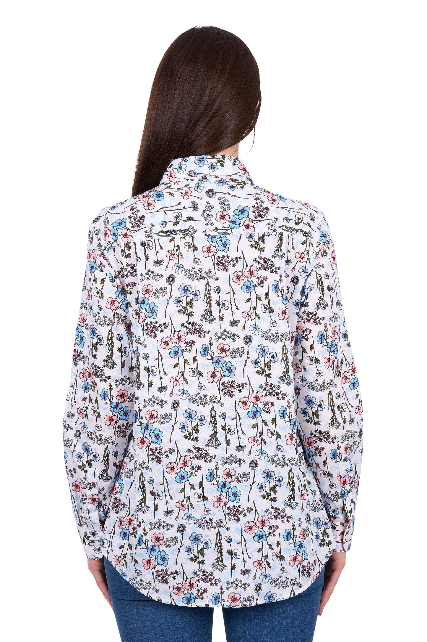 Hard Slog Womens Alice 1/2 Placket Long Sleeve Shirt