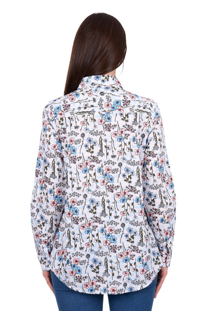 Hard Slog Womens Alice 1/2 Placket Long Sleeve Shirt