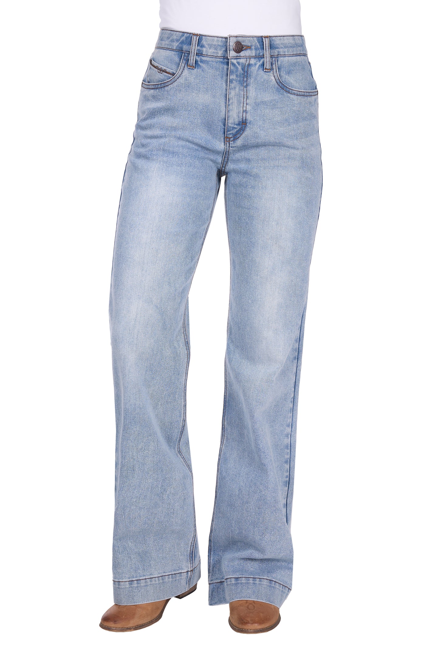 Wrangler Womens Brianna Trouser Jeans Willow 34 Inch Leg