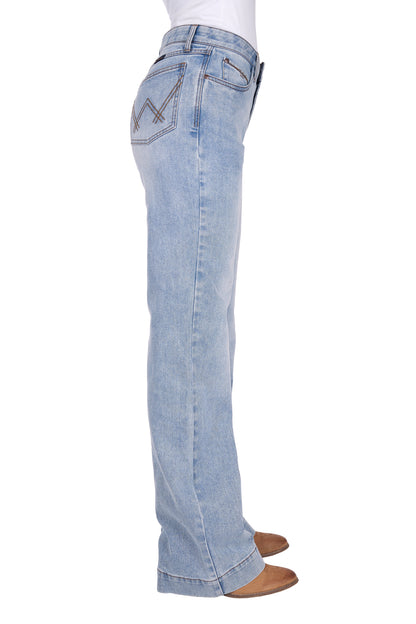 Wrangler Womens Brianna Trouser Jeans Willow 34 Inch Leg
