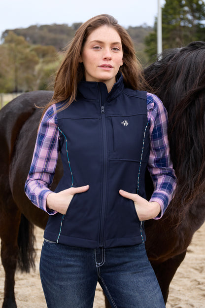 Pure Western Womens Corine Softshell Vest