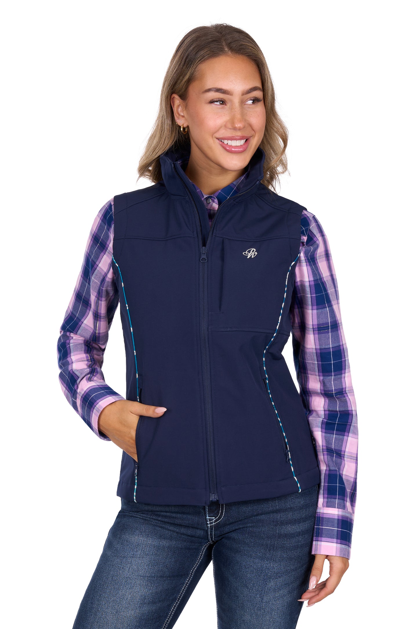 Pure Western Womens Corine Softshell Vest