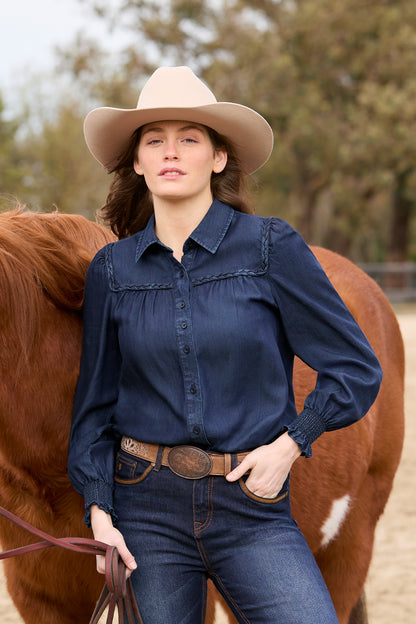 Pure Western Womens Daniela Long Sleeve Shirt